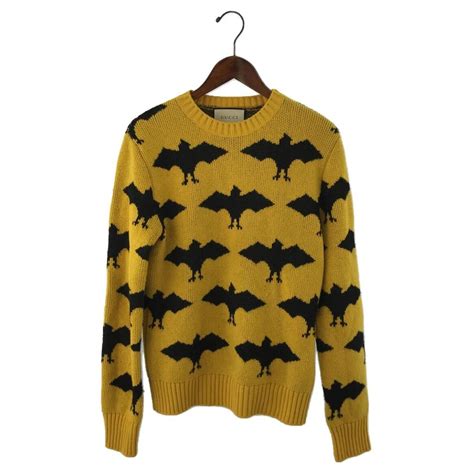 gucci yellow bat sweater|gucci sweater for women.